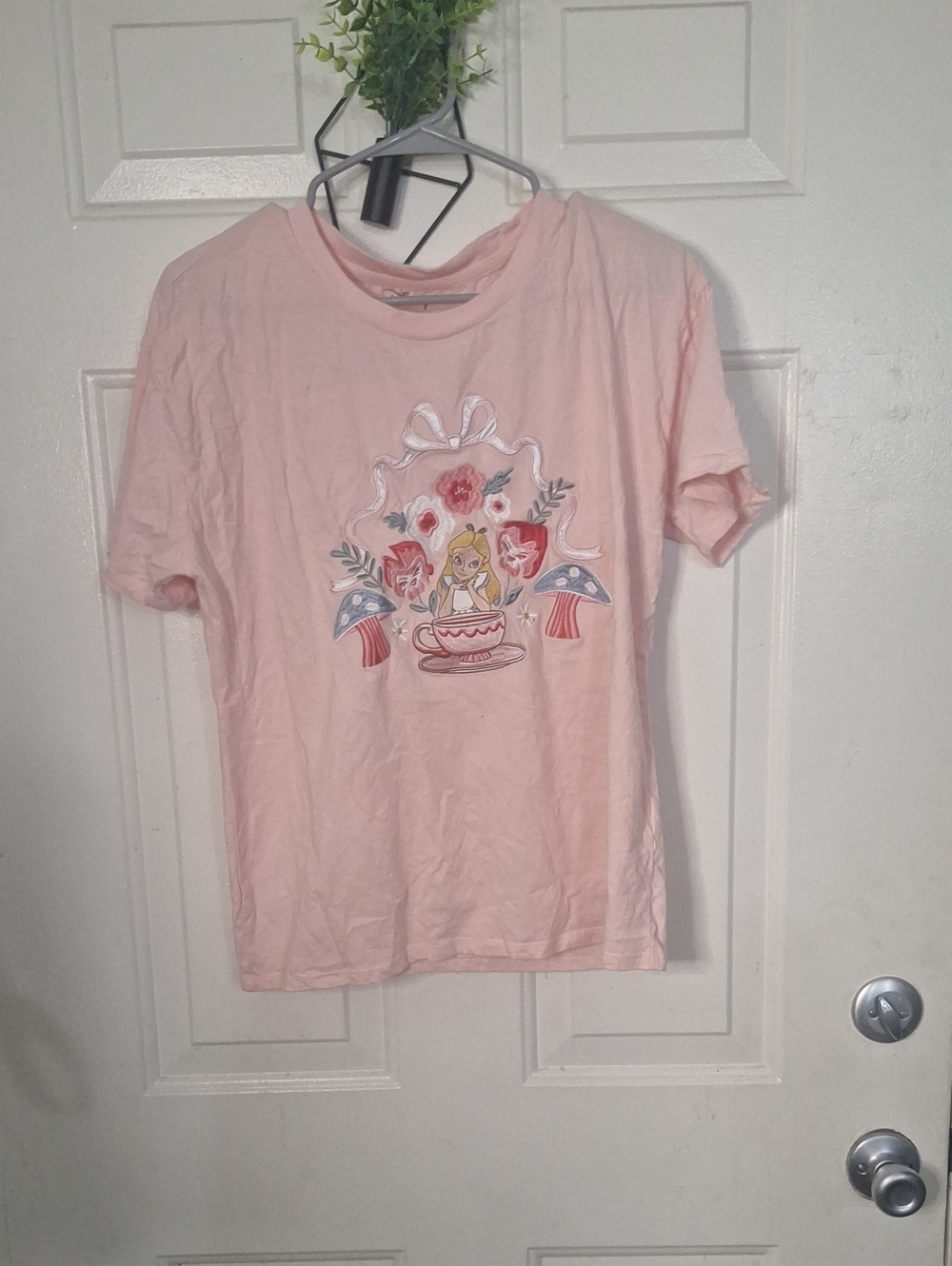 Disney Pink Alice Tea Party Graphic Tee